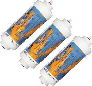IPW Industries Inc-Omnipure - (K2305-JJ) - 6" x 2" Sediment Inline Filter - 5 Micron 1/4" Quick Connect 3 Pack