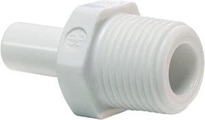 IPW Industries Inc-John Guest - Acetal Stem Adapter Fitting 3/8" OD / 3/8" NPT/Single- (CI051223W)