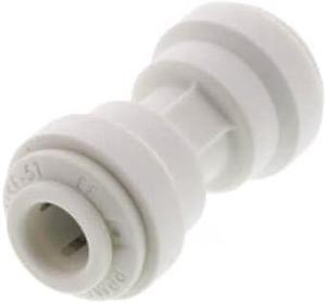IPW Industries Inc-John Guest - Polypropylene Union Connector Quick Connect Fitting 1/4" OD/Single- PP0408W