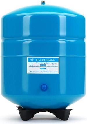 PA-E RO-132-BL Stainless Steel 4.5 Gallon Reverse Osmosis Storage Water Tank - Blue, 1/4" Port