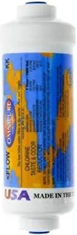 Omnipure (K2328-KK) 6"x2" Inline K-Series T28 GAC Carbon w/ 3/8" QC