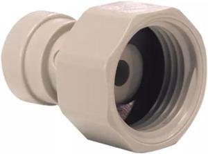 IPW Industries Inc.-CI320816FS-John Guest Tap Adaptor Flat End 1/4" x 3/4" (BSP Thread) - Single Fitting