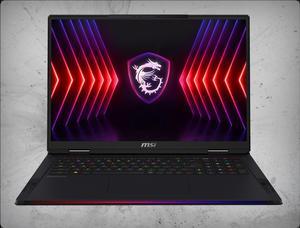 MSI Raider 18 HX A14VIG gaming laptop nVidia RTX 4090 16GB GDDR6 Intel Core i914900HX 4K 120Hz mini LED WiFi7 Windows 11 Pro