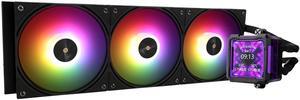 Thermalright FW360 PRO Black ARGB AIO CPU Liquid Cooler for Desktop - 2000RPM PWM Fans, with 2.73" LCD Display Screen, for AM4/AM5 & Intel LGA1150/1151/1200/2011/1700/1851