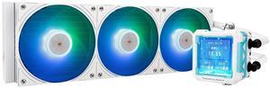 Thermalright FW360 PRO White ARGB AIO CPU Liquid Cooler for Desktop - 2000RPM PWM Fans, with 2.73" LCD Display Screen, for AM4/AM5 & Intel LGA1150/1151/1200/2011/1700/1851