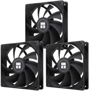 Thermalright TL-C12B V2 X3 120mm PC Cooling Case Fans, 4PIN PWM Control, 1500RPM, for Chassis/CPU Cooler