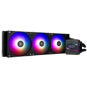 Thermalright Grand Vision 360 ARGB Black 360mm AIO CPU Liquid Cooler, 3.4" 480x480 IPS LCD, 6400RPM Pump, TL-H12-X28-S PWM ARGB Fans, Intel/AMD Thermalright Grand Vision 360 ARGB Black 360mm AIO CPU Liquid Cooler, 3.4" 480x480 IPS LCD, 6400RPM Pump, TL-H12-X28-S PWM ARGB Fans, Intel/AMD