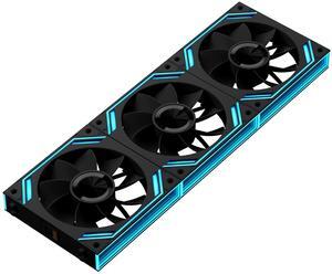iHTP UNI Fan 120mm ARGB PWM G120PRO Reverse Case fan, Daisy-Chain Connection Triple Pack