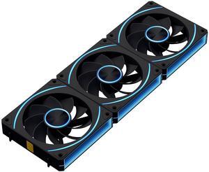 iHTP UNI Fan 120mm ARGB PWM EY120 Reverse Case fan, Daisy-Chain Connection Triple Pack