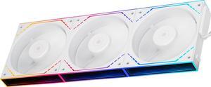 Thermalright TL-M12QRW 120mm ARGB Reverse Case Fan, Daisy-Chain | 1500RPM | Silent Computer Fan with Infinity Mirrors on Both Sides(White)