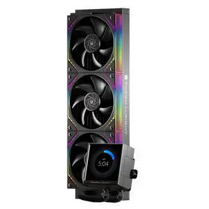 Thermalright Peerless Vision 360 ARGB Black 360mm AIO CPU Liquid Cooler, 3.95" 480x480 LCD, 2000RPM PWM ARGB Fans, for Intel and AMD Thermalright Peerless Vision 360 ARGB Black 360mm AIO CPU Liquid Cooler, 3.95" 480x480 LCD, 2000RPM PWM ARGB Fans, for Intel and AMD