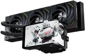 Thermalright Wonder Vision 360 Turbo ARGB Black 360mm AIO CPU Liquid Cooler, 6.67" 2400x1080 LCD, 3000RPM Turbo PWM ARGB Fans, for Intel and AMD Thermalright Wonder Vision 360 Turbo ARGB Black 360mm AIO CPU Liquid Cooler, 6.67" 2400x1080 LCD, 3000RPM Turbo PWM ARGB Fans, for Intel and AMD