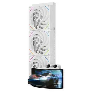 Thermalright Rainbow Vision 360 Turbo ARGB White 360mm AIO CPU Liquid Cooler, 6.67" 2400x1080 LCD, 3000RPM Turbo PWM ARGB Fans, for Intel and AMD Thermalright Rainbow Vision 360 Turbo ARGB White 360mm AIO CPU Liquid Cooler, 6.67" 2400x1080 LCD, 3000RPM Turbo PWM ARGB Fans, for Intel and AMD
