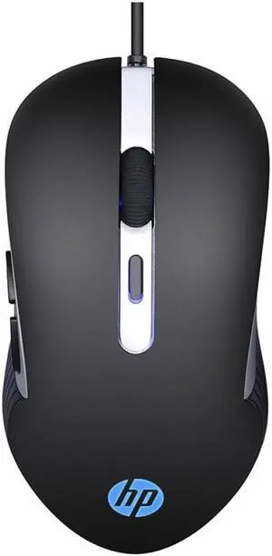 HP G210 Gaming Mouse, USB wired, 4 DPI settings, 3200 MAX DPI, LED lightning, 6 buttons, Optical sensor, Ergonomic Design