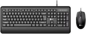 Lenovo (Lecoo) CM104, USB Wired Keyboard + Mouse combo, (SPANISH) Layout, Mouse DPI 1200