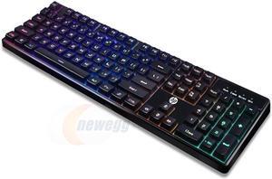 HP K300 (SPANISH) Mechanical Feeling, 19 anti-ghosting, Cool Exterior 7-colo0r Backlit Led Anti-splash Silent Wired Keyboard For Office And Game, Support PC and Laptop - Black