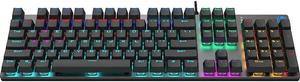 HP GK400F (SPANISH) Mechanical Gaming Keyboard, 50 mill key life, height adjustment, mechanical switches, USB wired, backlit RGB lights