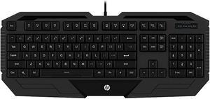 HP K130 (SPANISH) Wired Gaming Keyboard, Membrane, Height adjustment, LED lightning, USB wired, Full-Size, 4 keyboard indicator lights, 10 million click
