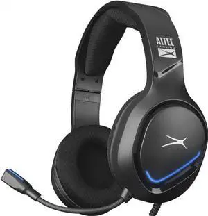 Altec Lansing ALGH9603 Wired Gaming Headset, USB/3.5mm Jack, 50mm speakers, Built-In Mic, Lightweight Body