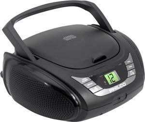 Philco PJB2120BT-BK, FM CD BOOMBOX Radio, MP3, USB, Bluetooth, Aux Input, Built-In Antenna, LCD Display