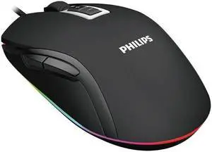 Philips G212, Wired Gaming Mouse, 6400 MAX DPI, RGB, Optical Sensor, Adjustable DPI, Ergonomic Grip, 8 buttons, 5 million clicks, 1.8m Cable