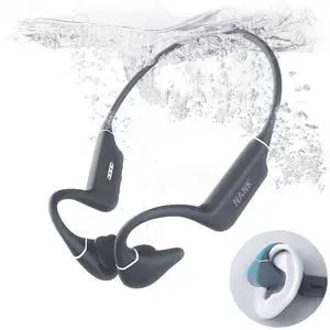 NANK Runner Diver2 Pro Open-Ear Sport Wireless Bluetooth Swimming Headphones, IP69 Waterproof Bone Conduction with 32GB Memory and Built-in Mic, Noise-Canceling, 10-Hour Battery Life - Grey NANK Runner Diver2 Pro Open-Ear Sport Wireless Bluetooth Swimming Headphones, IP69 Waterproof Bone Conduction with 32GB Memory and Built-in Mic, Noise-Canceling, 10-Hour Battery Life - Grey