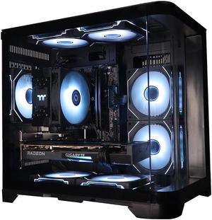 YEAH MAGIC Gaming Desktop AMD Ryzen 5 5600 RX6750GRE DDR4 16GB(8G*2) 3200 1T SSD 7 RGB Fans Win 11 Home Gamer PC Computer Business Work 650W PSU WIFI Black