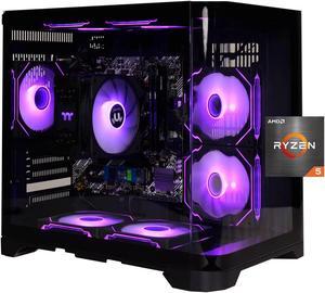 YEAH MAGIC Astral  S1 Gaming Desktop AMD Ryzen 5 5600GT 3.9GHz 16GB(8G*2) DDR4 3200 1T NVME SSD ARGB 7 Fans Win 11 Home Gamer Desktop Computer Office Work WIFI 6 650W Gold PSU Black  90% new appearanc