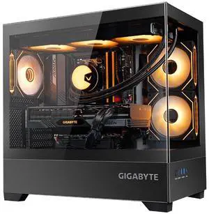 YEAH MAGIC Gaming Desktop PC AMD Ryzen 7 7800X3D RTX4060Ti 32GB DDR5 RAM 1TB M.2 NVMe PCIe 4.0x4 SSD Windows 11 Home ARGB Cooler WIFI 650W Gold PSU PC Business Home Office Work Sea View Room Black