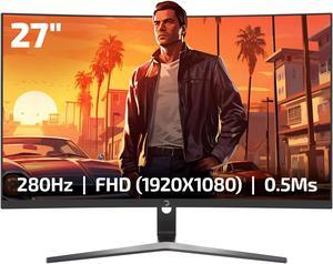GAMEPOWER V80 27 0.5ms Response Time, 280Hz Refresh Rate, Curved FHD 1920 * 1080, R1500 Curve, RGB Lighting, VA panel,%125 sRGB Colored Gaming Monitor