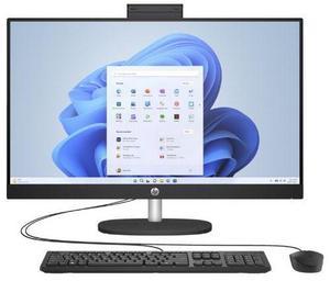 HP 27-CR0000M 27" FHD IPS All-In-One Desktop AMD Ryzen 3 7320U 2.40 GHz up to 4.10 GHz 8GB RAM 512GB NVMe M.2 SSD AMD Radeon Graphics Windows 11 Home, Black- 947R2AV-V001