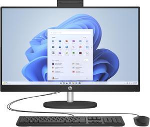 HP 27-CR0000T 27" FHD IPS All-in-One Desktop Intel Core i3-1315U 1.2 GHz up to 4.5 GHz 8GB DDR4-3200 RAM 256GB NVMe M.2 SSD Intel UHD Graphics Windows 11 Home, Black - 946D3AV-V003