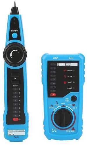 DURFICST Network Cable Tester, FWT11 RJ11 RJ45 Electric Cable Detector, Portable Cable Tracer, Telephone Cable Tester for Phone, Cable Tracker, Line Finder