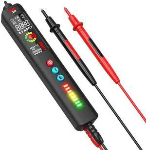 DURFICST X2 Digital Multimeter, Portable Voltage Tester with 3 Results Display with Infrared Thermometer, Digital Multimeter