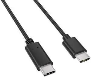 CableLeader USB 2.0 Type C to Micro-B, M/M, 480M 3A, High-Speed Data Sync & Fast Charging for Laptop PC Smartphone Tablet, Black, 1 Meter