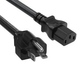 CableLeader 6ft NEMA 6-20P to C13 Heavy Duty Power Cord, 14 AWG, 15A/250V, SJT, Industral-Grade Server Cable & Mining Machine Cable, UL Listed, Black