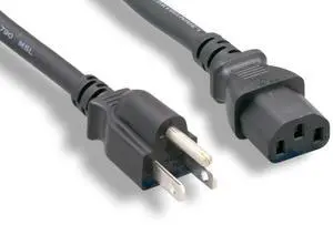 Cable Leader 12ft Shielded Universal Power Cord (IEC320 C13 to NEMA 5-15P) (12 Feet)
