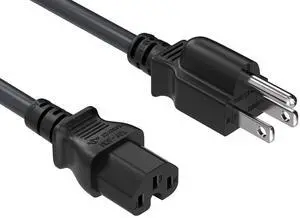 CableLeader 10ft 14 AWG 15A 125V Power Cord Cable NEMA 5-15P to IEC320 C15, UL Listed