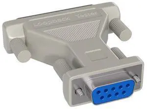 CableLeader DB9 Female to DB25 Female Serial Loop Back Tester, Serial Loopback Adapter for Serial Port Diagnostics and Troubleshooting, RS-232 Serial Gender Changer, Modem Adapter, 1PC