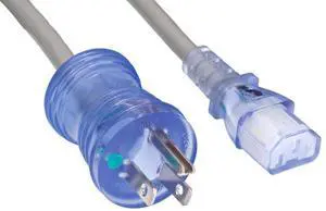 Cable Leader Hospital Grade Power Cord 16 AWG 13A 125V NEMA 5-15P to IEC320 C13 (6 Feet)
