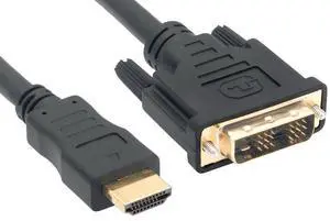 Cable Leader HDMI to DVI-D Single Link Male to Male Cable (5 Meter/16.4 Feet)