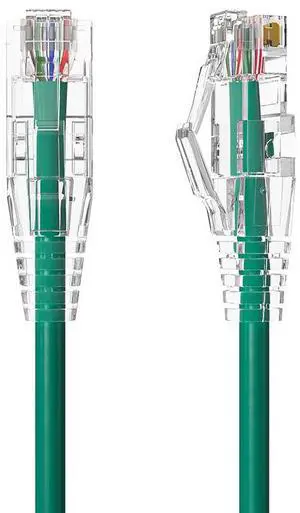 Cable Leader 15ft Cat6a Ethernet Cable / Slim High Speed LAN Patch Cable, 10 Gigabit RJ45, 500MHz 28AWG Bare Copper UTP, Green, for Patch Panel, Server Rack & Data Center Cable Leader 15ft Cat6a Ethernet Cable / Slim High Speed LAN Patch Cable, 10 Gigabit RJ45, 500MHz 28AWG Bare Copper UTP, Green, for Patch Panel, Server Rack & Data Center