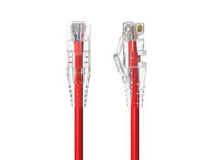 Cable Leader 3ft Slim Cat6a Ethernet Cable, 10 Gigabit RJ45 Snagless Patch Cord, 600MHz 28AWG Bare Copper UTP, Red, for Patch Panel, Server Rack & Data Center Cable Leader 3ft Slim Cat6a Ethernet Cable, 10 Gigabit RJ45 Snagless Patch Cord, 600MHz 28AWG Bare Copper UTP, Red, for Patch Panel, Server Rack & Data Center