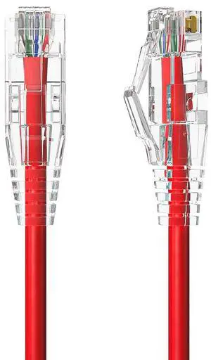 Cable Leader 10ft Cat6a Ethernet Cable / Slim High Speed LAN Patch Cable, 10 Gigabit RJ45, 500MHz 28AWG Bare Copper UTP, Red, for Patch Panel, Server Rack & Data Center Cable Leader 10ft Cat6a Ethernet Cable / Slim High Speed LAN Patch Cable, 10 Gigabit RJ45, 500MHz 28AWG Bare Copper UTP, Red, for Patch Panel, Server Rack & Data Center