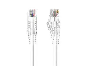 Cable Leader 15ft Slim Cat6a Ethernet Cable, 10 Gigabit RJ45 Snagless Patch Cord, 600MHz 28AWG Bare Copper UTP, White, for Patch Panel, Server Rack & Data Center Cable Leader 15ft Slim Cat6a Ethernet Cable, 10 Gigabit RJ45 Snagless Patch Cord, 600MHz 28AWG Bare Copper UTP, White, for Patch Panel, Server Rack & Data Center