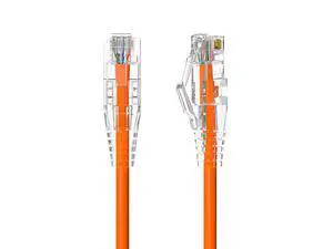 Cable Leader 5ft Slim Cat6a Ethernet Cable, 10 Gigabit RJ45 Snagless Patch Cord, 600MHz 28AWG Bare Copper UTP, Orange, for Patch Panel, Server Rack & Data Center Cable Leader 5ft Slim Cat6a Ethernet Cable, 10 Gigabit RJ45 Snagless Patch Cord, 600MHz 28AWG Bare Copper UTP, Orange, for Patch Panel, Server Rack & Data Center