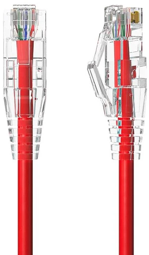 Cable Leader 35ft Cat6a Ethernet Cable / Slim High Speed LAN Patch Cable, 10 Gigabit RJ45, 500MHz 28AWG Bare Copper UTP, Red, for Patch Panel, Server Rack & Data Center Cable Leader 35ft Cat6a Ethernet Cable / Slim High Speed LAN Patch Cable, 10 Gigabit RJ45, 500MHz 28AWG Bare Copper UTP, Red, for Patch Panel, Server Rack & Data Center