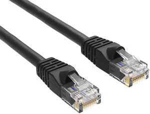 Cable Leader 10ft Cat6 Ethernet Cable / High Speed LAN Patch Cable, 1 Gigabit RJ45, 550MHz 24AWG Bare Copper UTP, Black, for Home, Office, Gaming & Router Cable Leader 10ft Cat6 Ethernet Cable / High Speed LAN Patch Cable, 1 Gigabit RJ45, 550MHz 24AWG Bare Copper UTP, Black, for Home, Office, Gaming & Router