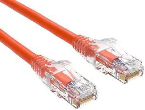 Cable Leader 25ft Cat6 Ethernet Cable / High Speed LAN Patch Cable, 1 Gigabit RJ45, 550MHz 24AWG Bare Copper UTP, Orange, for Home, Office, Gaming & Router Cable Leader 25ft Cat6 Ethernet Cable / High Speed LAN Patch Cable, 1 Gigabit RJ45, 550MHz 24AWG Bare Copper UTP, Orange, for Home, Office, Gaming & Router