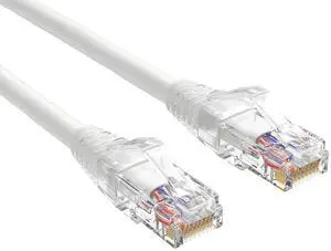 Cable Leader 10ft Cat6 Ethernet Cable / High Speed LAN Patch Cable, 1 Gigabit RJ45, 550MHz 24AWG Bare Copper UTP, White, for Home, Office, Gaming & Router Cable Leader 10ft Cat6 Ethernet Cable / High Speed LAN Patch Cable, 1 Gigabit RJ45, 550MHz 24AWG Bare Copper UTP, White, for Home, Office, Gaming & Router